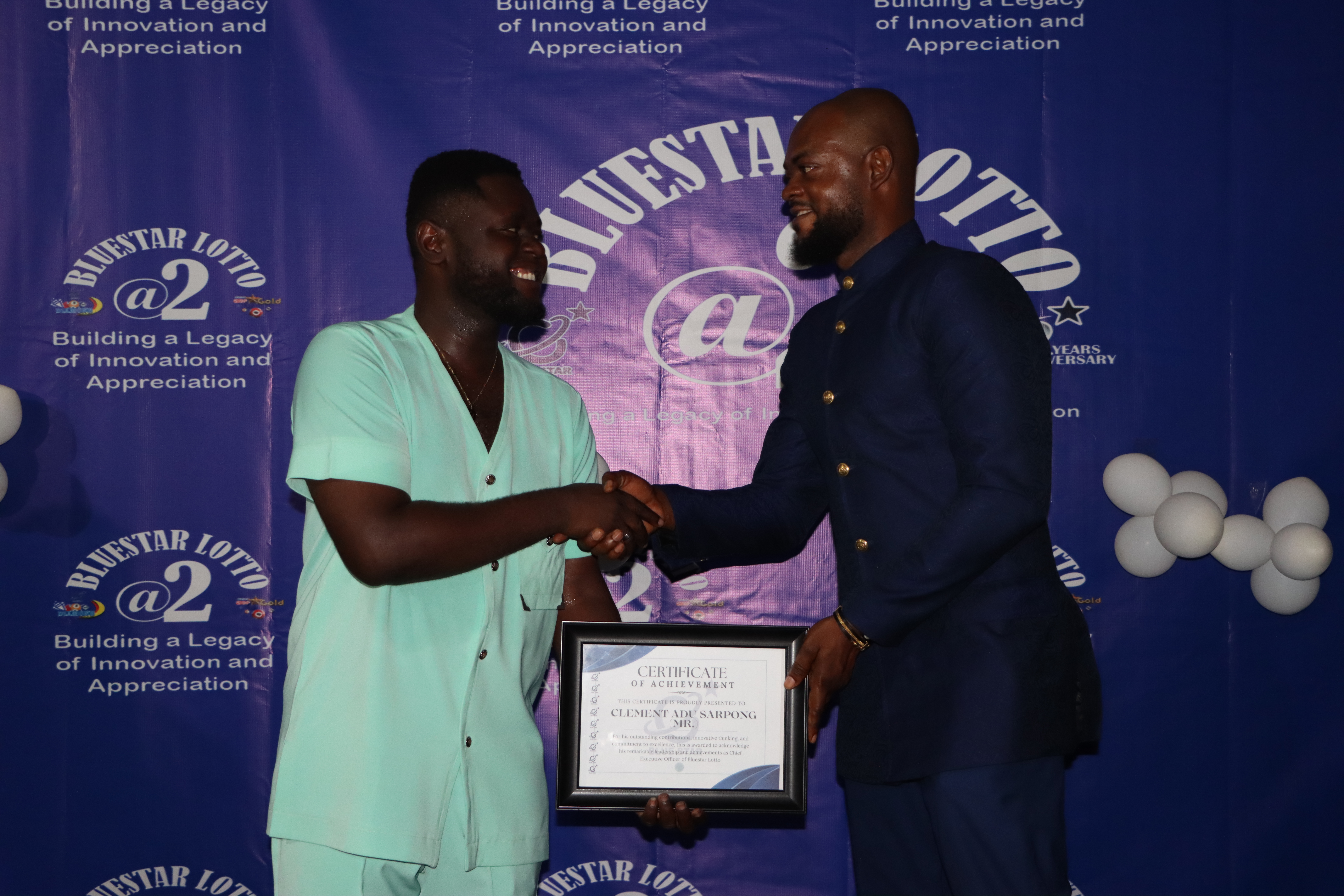 Blue Star Lotto App Launch – Group photo of attendees